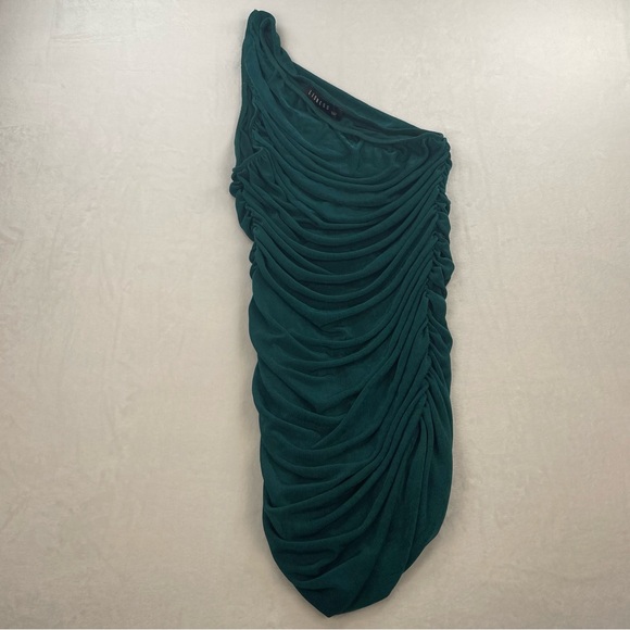 Princess Polly Lioness The Goddess Mini Dress Forest Green - Picture 6 of 9